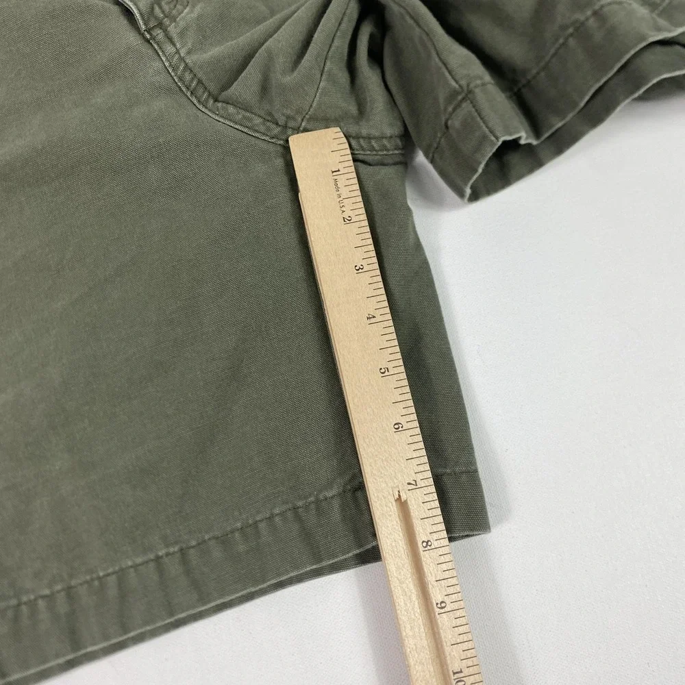 Savane Cargo Shorts Mens Large Green Elastic Waist Utility‎ Pockets Casual